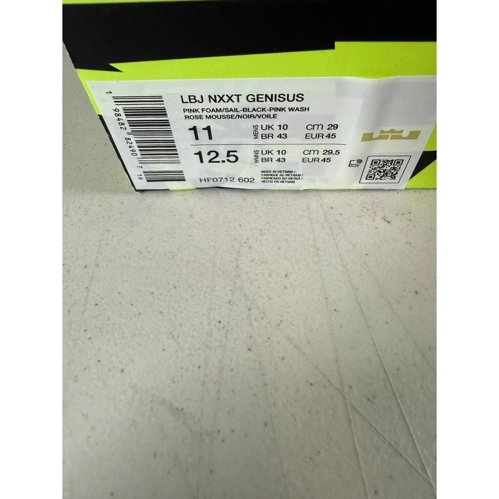 Nike LeBron NXXT Gen Pink Basketball Shoes Size 11 Mens Lightweight‎ Performance